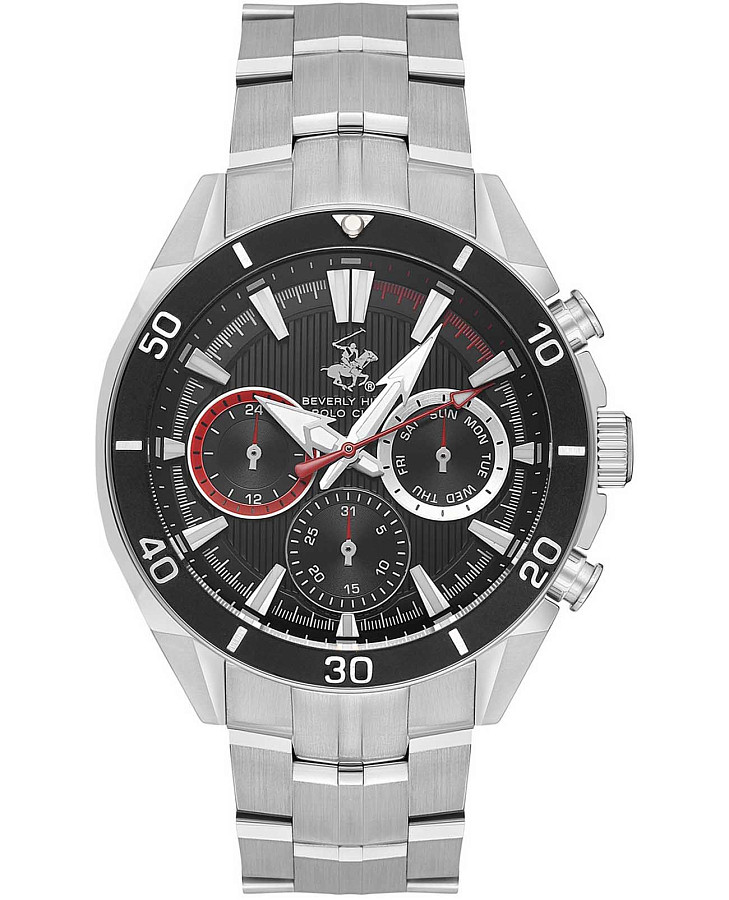 Часы Beverly Hills Polo Club Quartz BP3599X.350 — мужские, черный