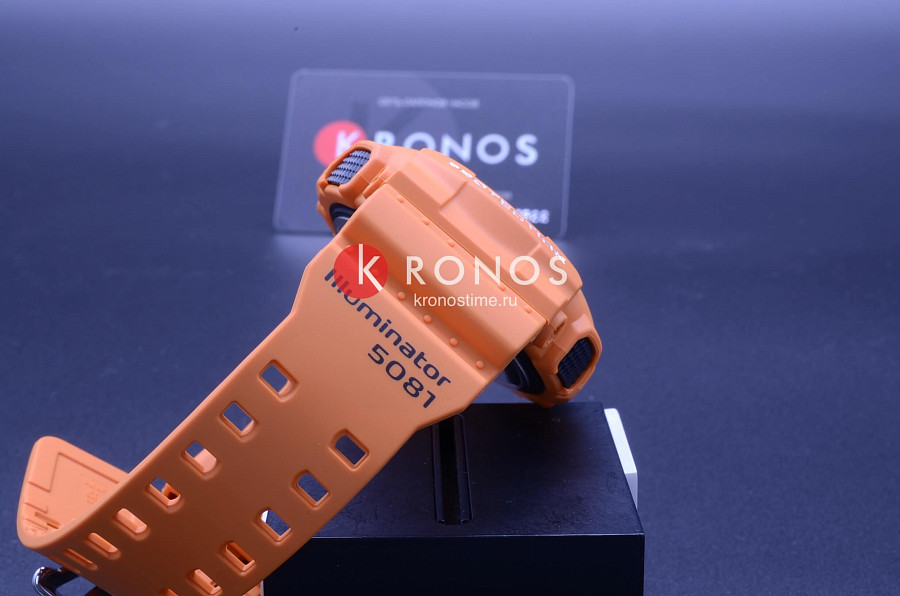 Часы Casio G-Shock GA-100RS-4A — оранжевый, электронные