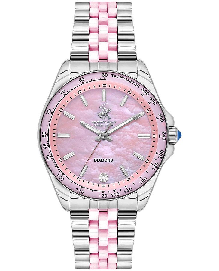 Часы Beverly Hills Polo Club BP3627C.380 — женские, розовый
