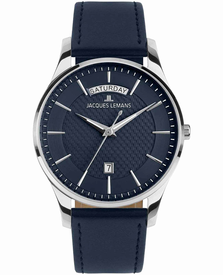 Часы Jacques Lemans London 1-2193C — мужские, синий