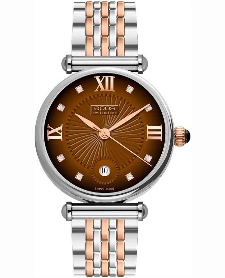 Часы Epos Ladies Quartz 8000.700.34.87.47 — женские, коричневый