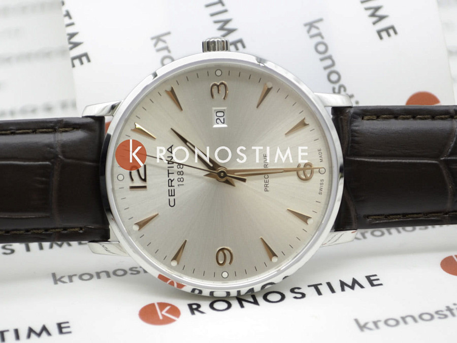 Часы Certina DS Caimano C035.410.16.037.01 — мужские, кожаный