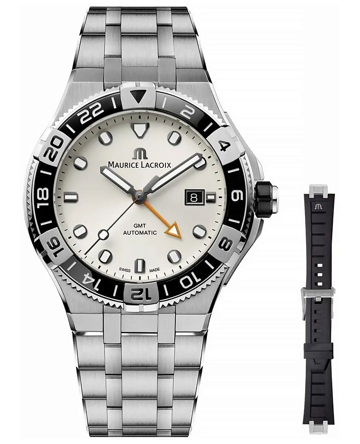 Часы Maurice Lacroix Aikon Venturer GMT AI6158-SS00F-130-A — мужские, серебристый