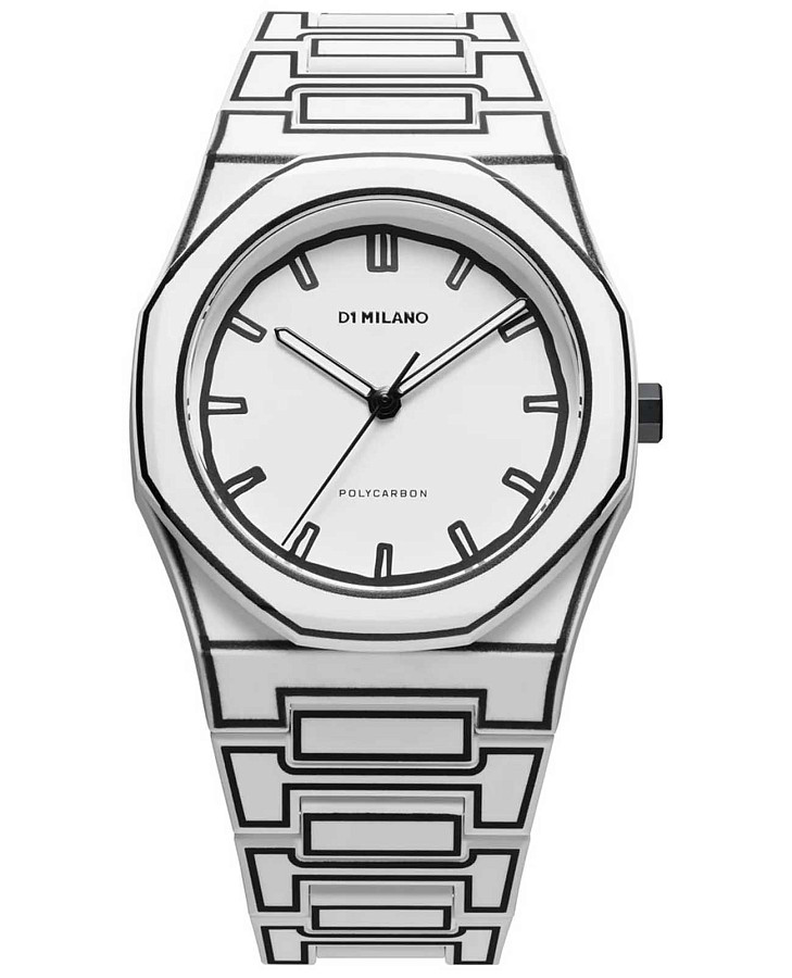 Часы D1 Milano Polycarbon PCBJ34 — мужские, белый