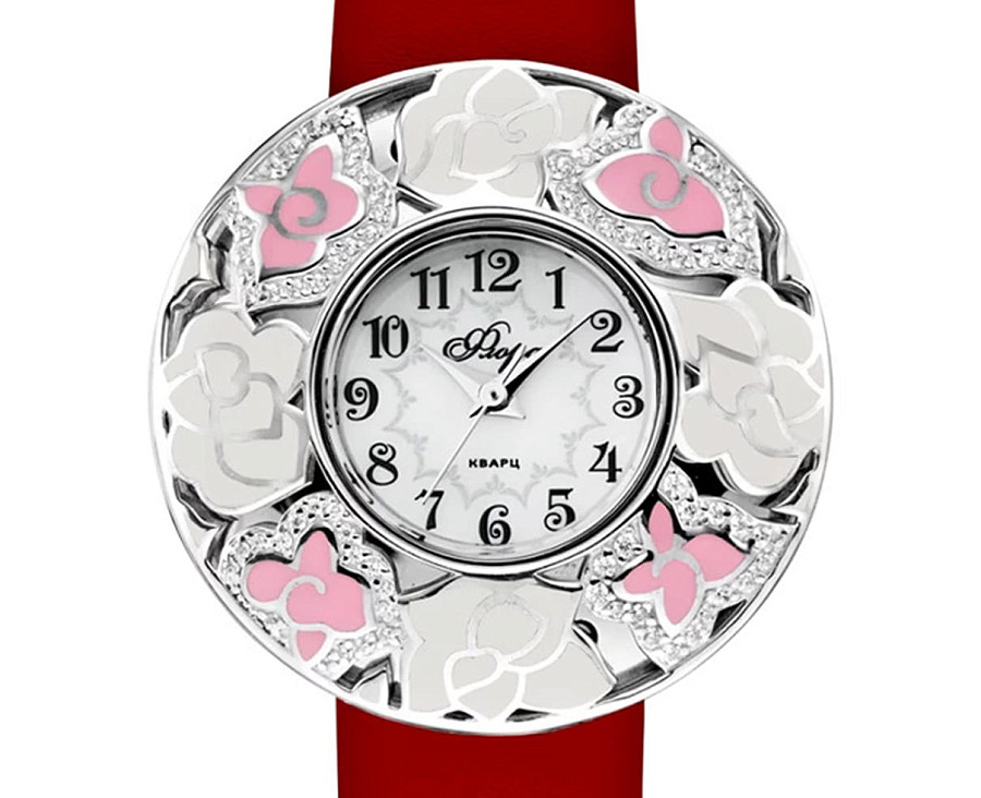 Часы УЧЗ Flora 1143S19-B6L2 Розалия-2 — кварцевые, латунь