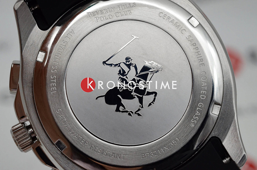 Часы Beverly Hills Polo Club BP3211X.351 — черный, металл сталь