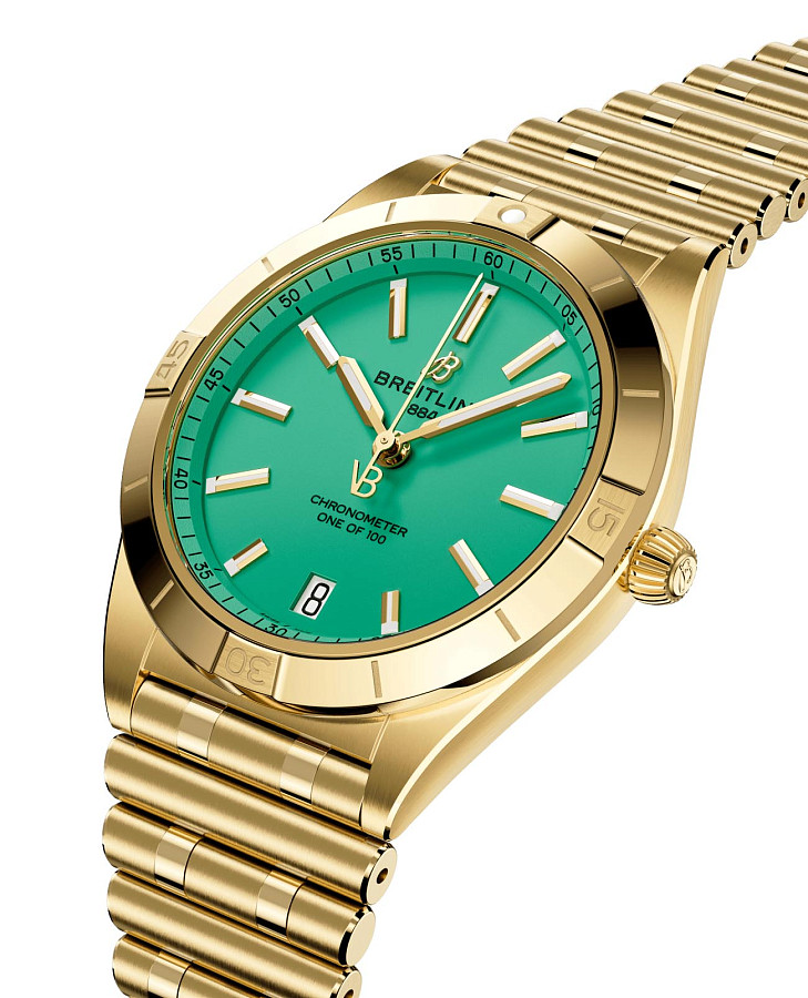 Часы Breitling Chronomat Automatic 36 Victoria Beckham K103801A1L1K1 — механические, золото металл