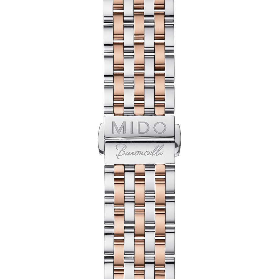 Часы Mido Baroncelli Heritage Gent M027.407.22.010.00 — сталь c pvd покрытием, мужские