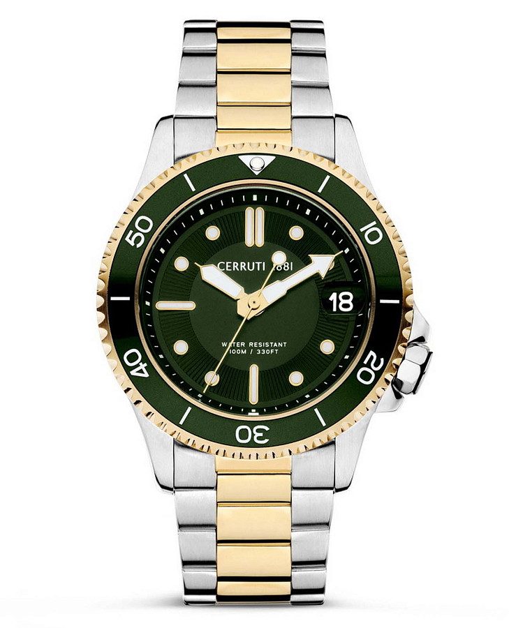 Часы Cerruti 1881 Pesaro CIWGH2224208 — мужские, зеленый