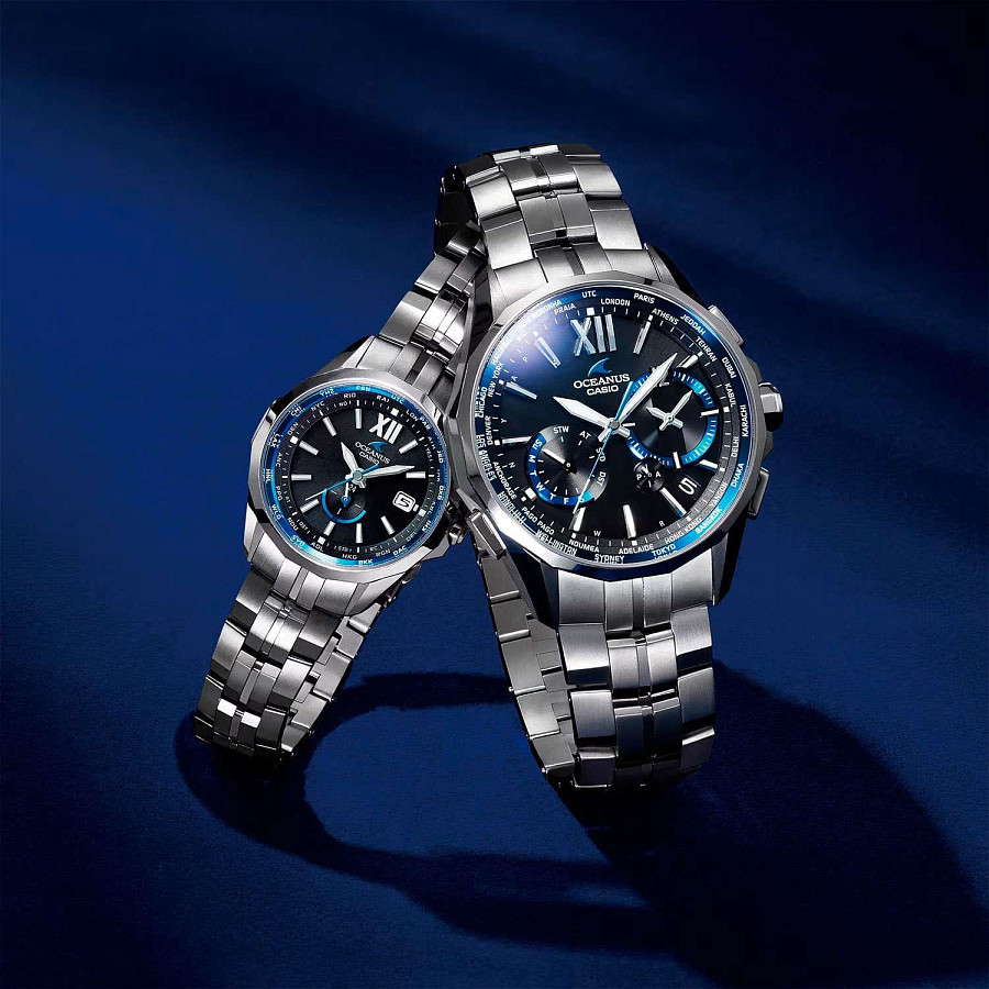Часы Casio Oceanus OCW-S340-1A — титановый, женские
