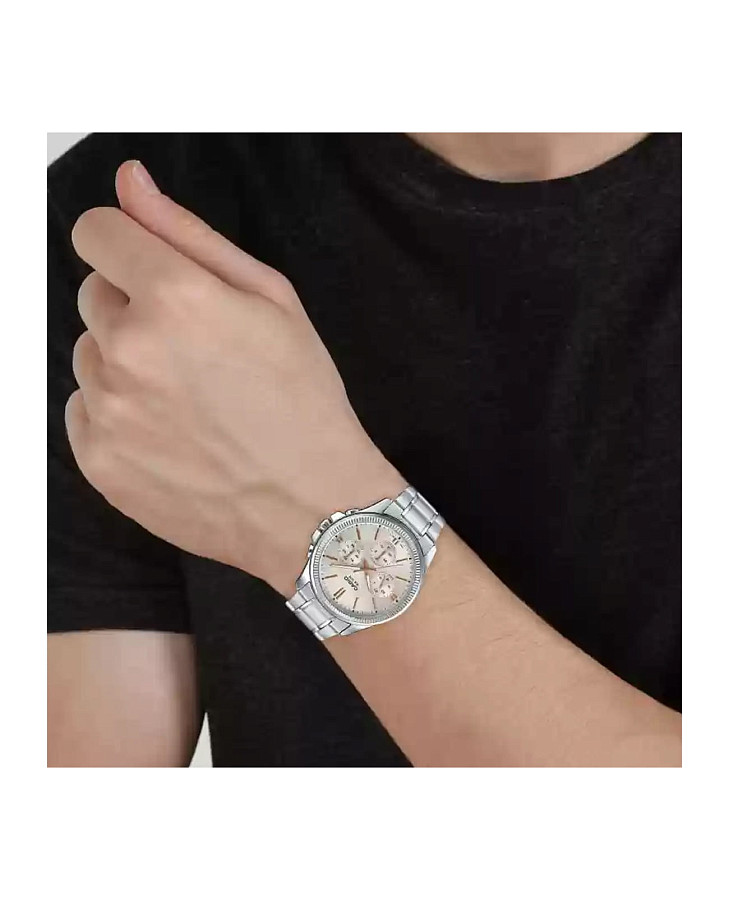 Часы Casio Collection MTP-1375D-7AVDF (MTP-1375D-7A) — кварцевые, сталь металл