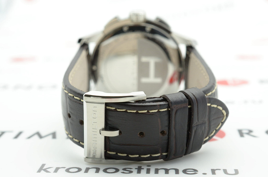Часы Hamilton Jazzmaster Chrono Quartz H32612555 — серебристый, сталь