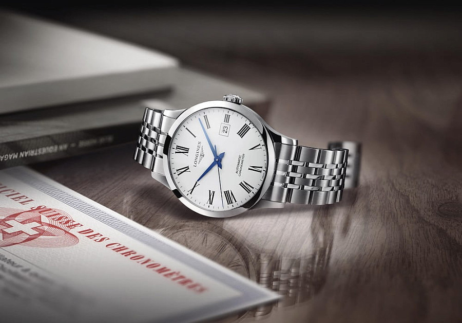 Часы Longines Record Collection L2.821.4.11.6 — мужские, нержавеющая сталь