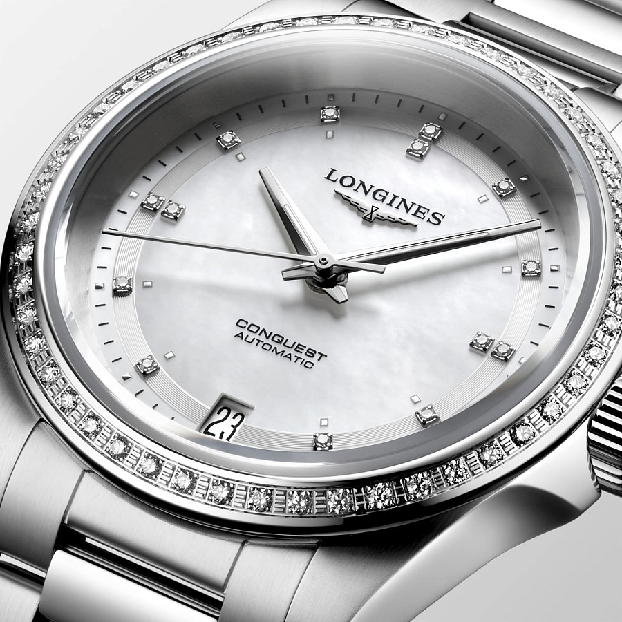 Часы Longines Conquest L3.430.0.87.6 — механические, металл сталь