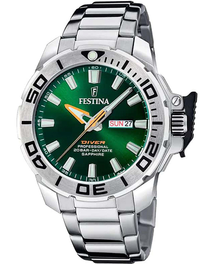 Часы Festina The Originals F20665/2 — мужские, зеленый
