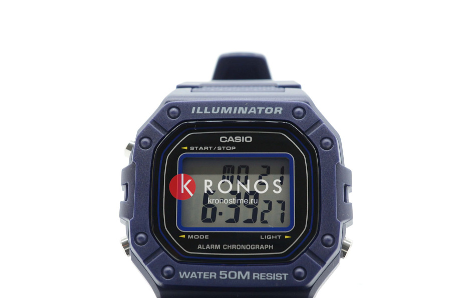 Часы Casio Collection W-218H-2A — мужские, пластик
