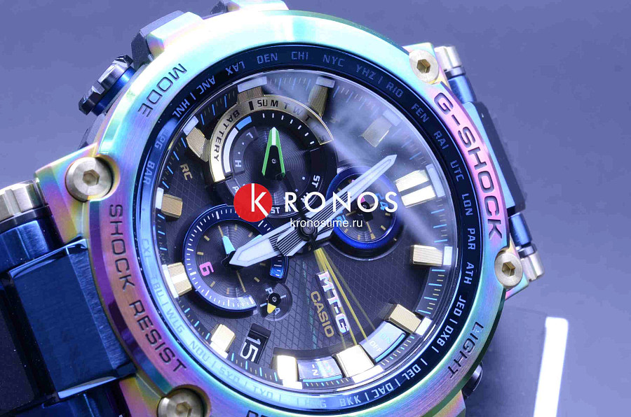 Часы Casio G-Shock Premium MTG-B1000RB-2A — мужские, полимер