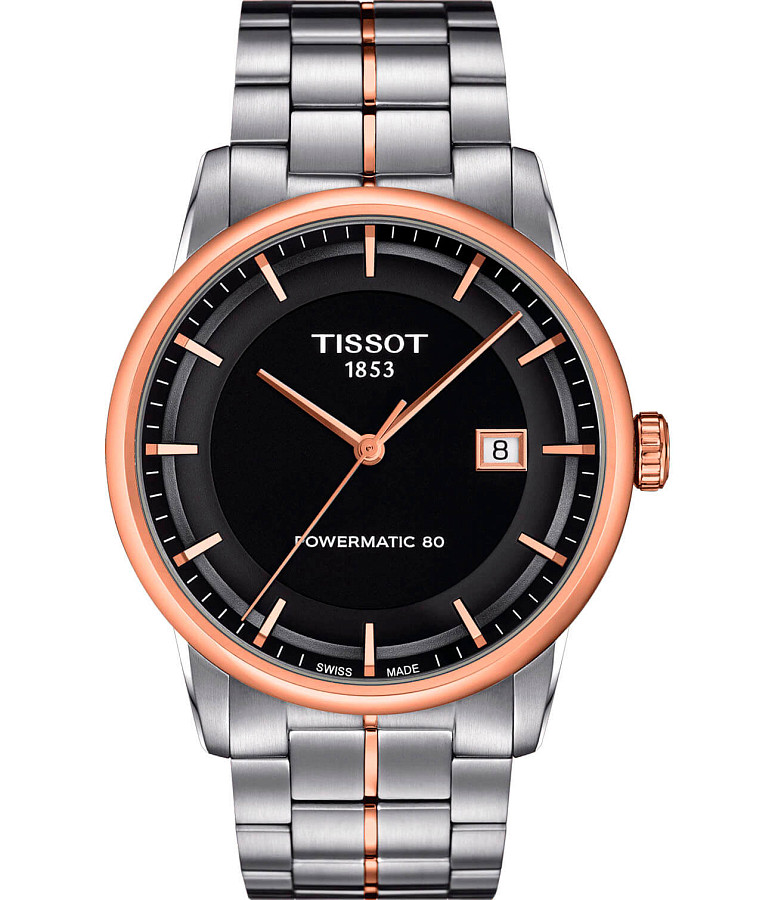 Часы Tissot Luxury Powermatic 80 T086.407.22.051.00 — мужские, черный