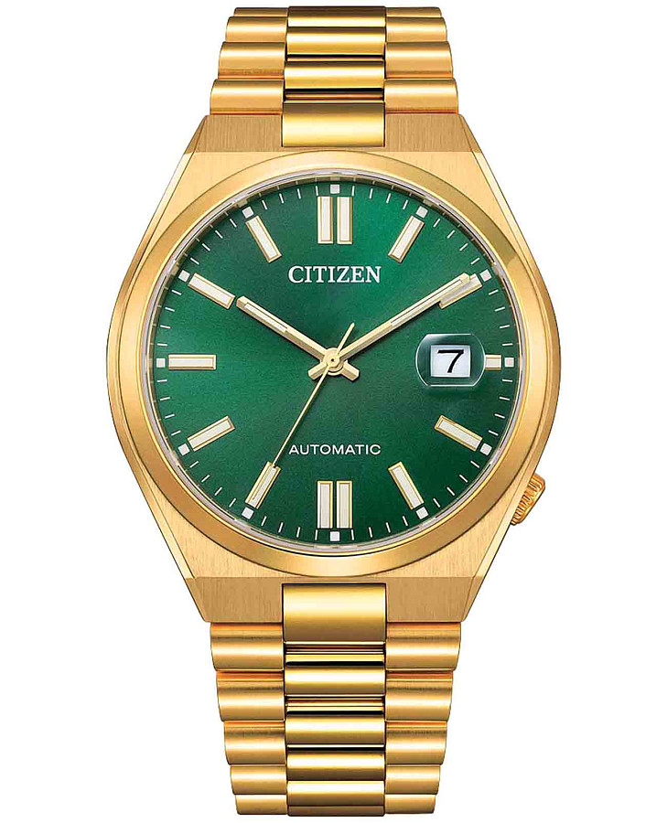 Часы Citizen Tsuyosa NJ0152-51X — мужские, зеленый