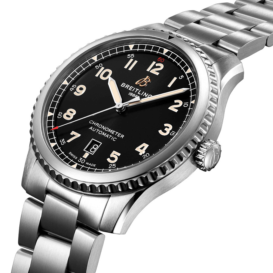 Часы Breitling Aviator 8 Automatic 41 A17315101B1A1 — механические, металл сталь