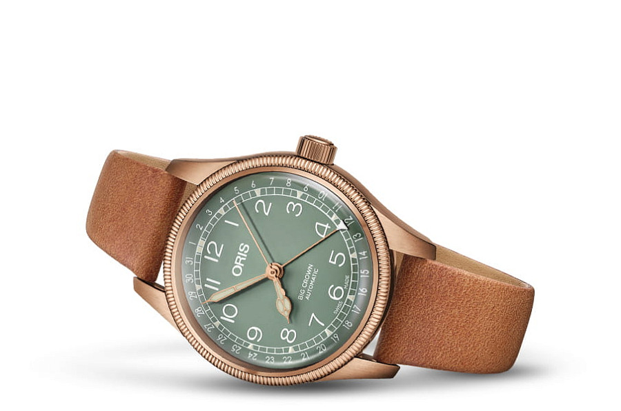 Часы Oris Big Crown Pointer Date Calibre 01 754 7749 3167-07 5 17 66BR — механические, сталь бронза