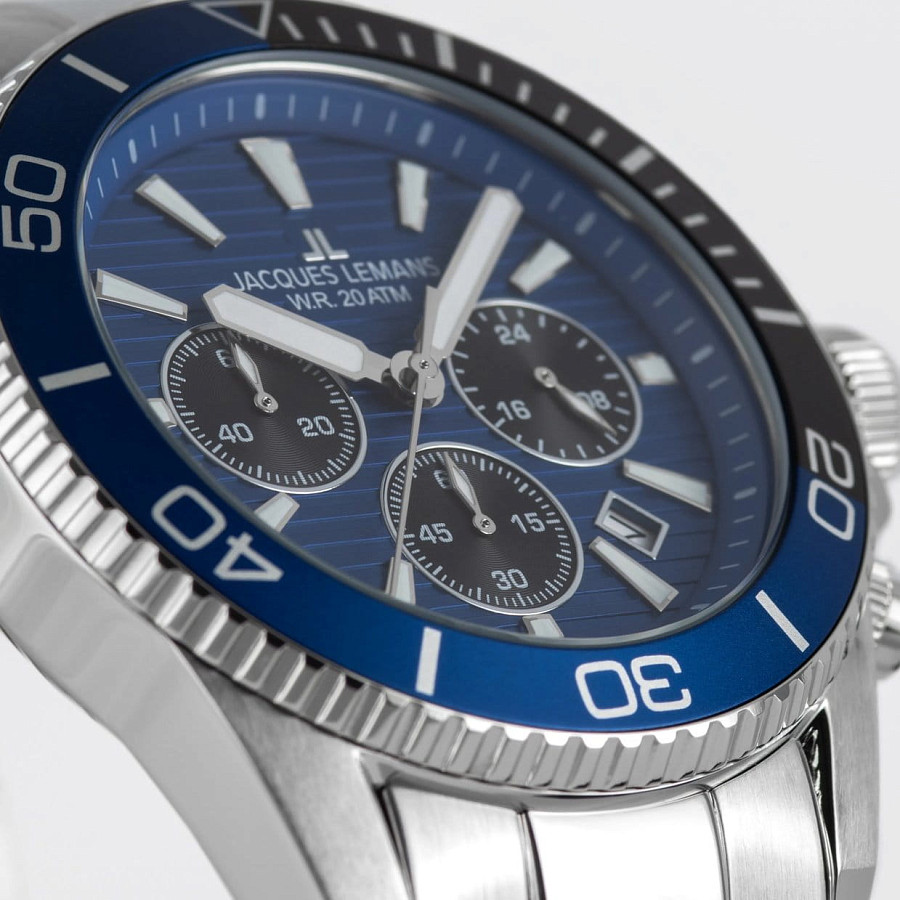 Часы Jacques Lemans Liverpool Diver 1-2206H — Австрия, кварцевые