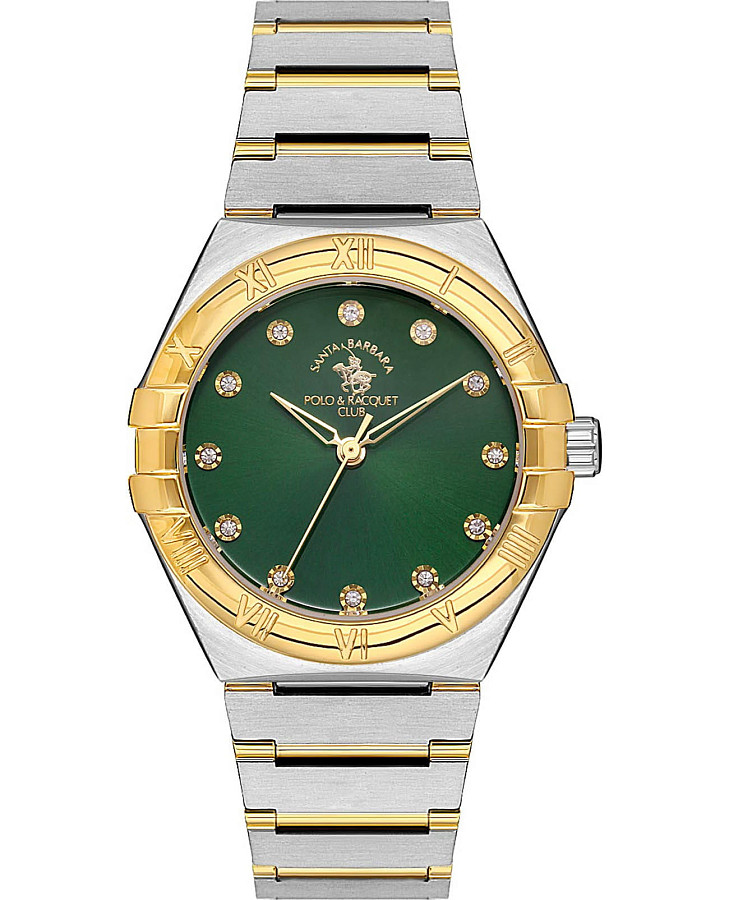 Часы Santa Barbara Polo & Racquet Club Luxury SB.1.10504-4 — женские, зеленый