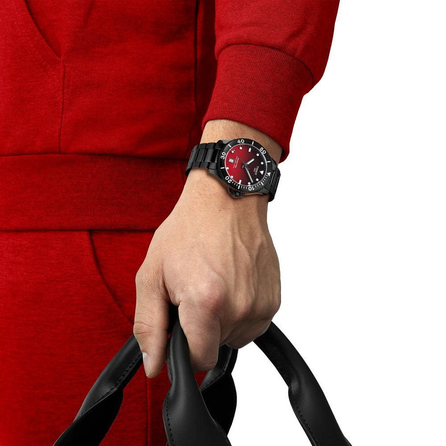 Часы Tissot Seastar 1000 Quartz 40mm T120.410.33.421.00 — сталь c pvd покрытием, мужские