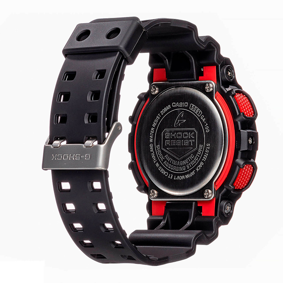 Часы Casio G-Shock GA-100-1A4DR (GA-100-1A4) — пластик, Япония