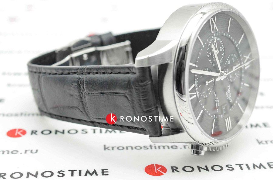 Часы Tissot Chemin des Tourelles Chronograph T099.427.16.058.00 — мужские, кожаный