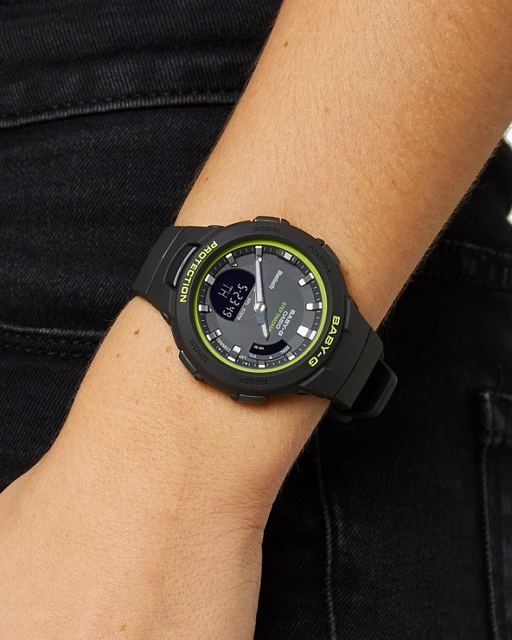Часы Casio Baby-G BSA-B100SC-1A — кварцевые, пластик
