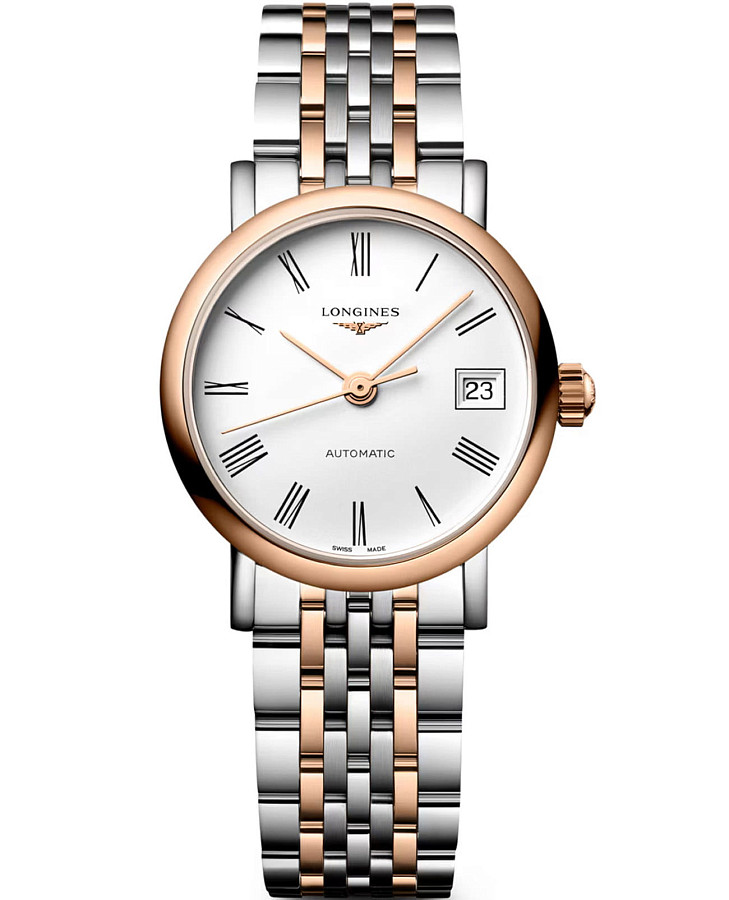 Часы Longines Elegance Elegant Collection 25.50 mm L4.309.5.18.7 — женские, белый