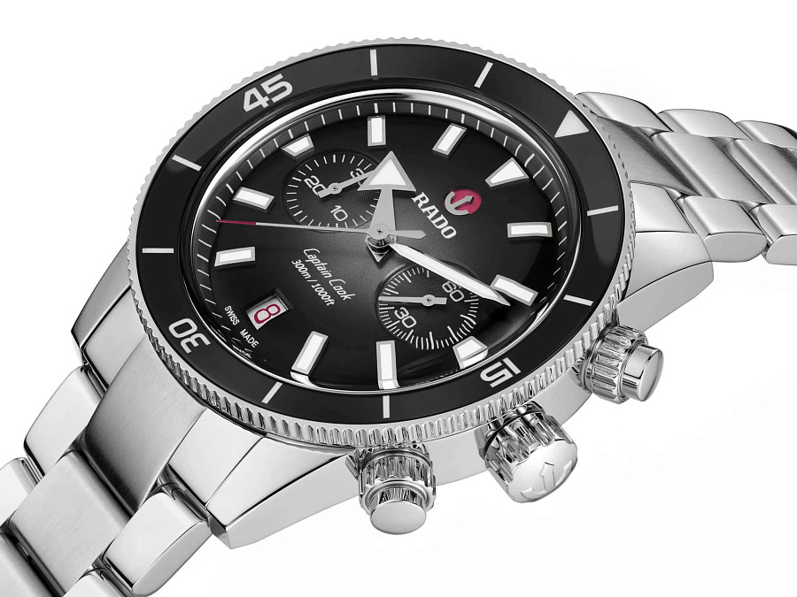 Часы Rado Captain Cook Automatic Chronograph R32145158 — механические, металл сталь