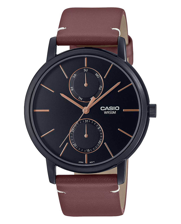 Часы Casio Collection MTP-B310BL-5A — мужские, черный