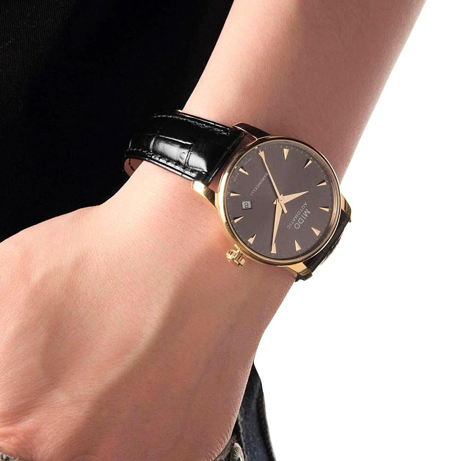 Часы Mido Baroncelli M8690.3.13.8 — механические, металл сталь
