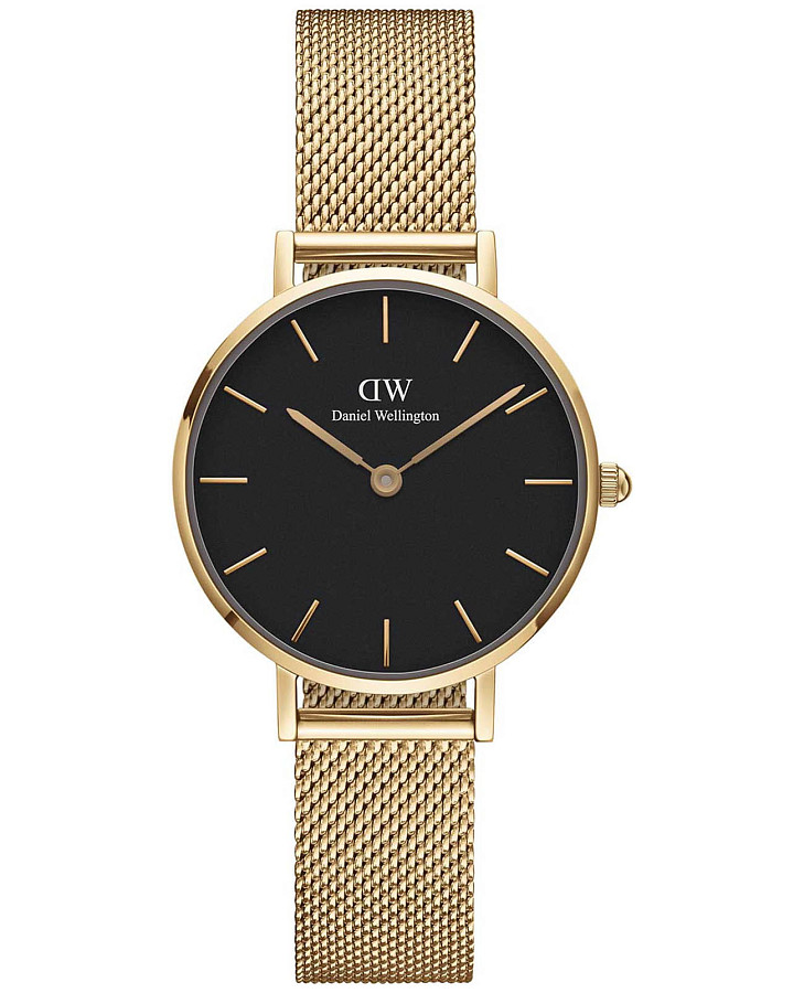 Часы Daniel Wellington Petite Evergold DW00100349 — женские, черный