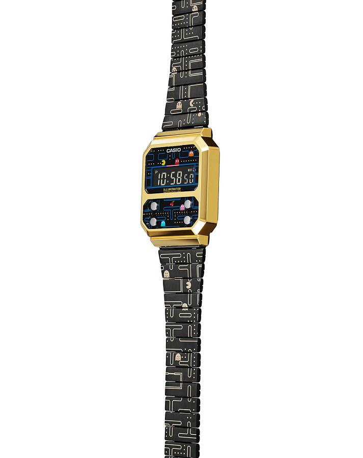 Часы Casio Vintage Pac Man Limited Edition A100WEPC-1B — Япония, электронные