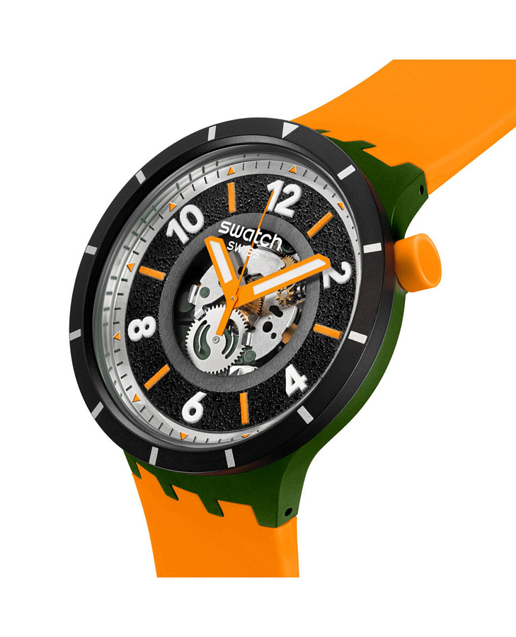 Часы Swatch Big Bold Bioceramic SB03G107 — кварцевые, Швейцария, мужские