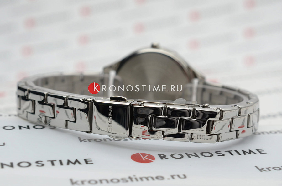 Часы Casio Sheen SHE-4062D-8A — серебристый, сталь металл