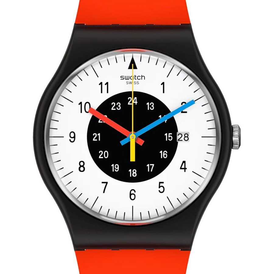Часы Swatch New Gent Bioceramic Standard SO32B401 — кварцевые, биокерамика