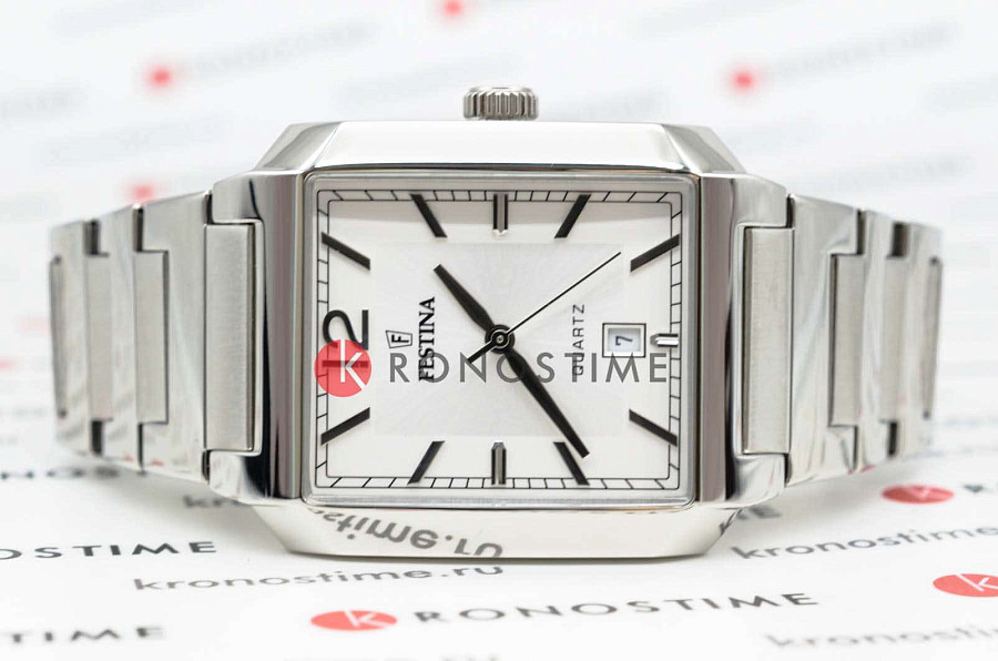Часы Festina On The Square F20677/2 — кварцевые, сталь металл