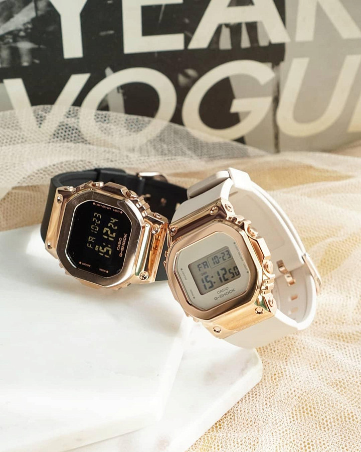 Часы Casio G-Shock GM-S5600PG-1DR (GM-S5600PG-1ER) — женские, черный