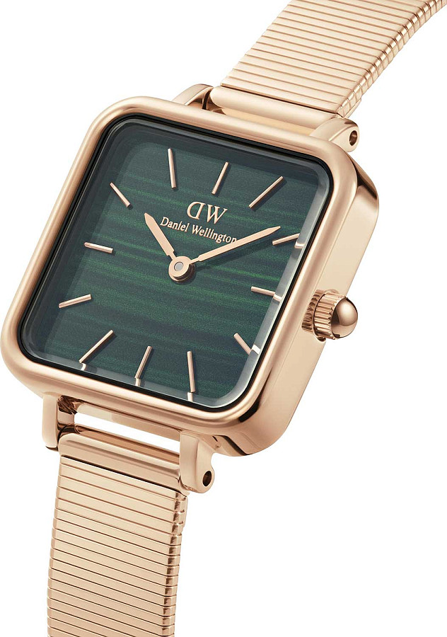 Часы Daniel Wellington Quadro Studio DW00100520 — зеленый, металл сталь