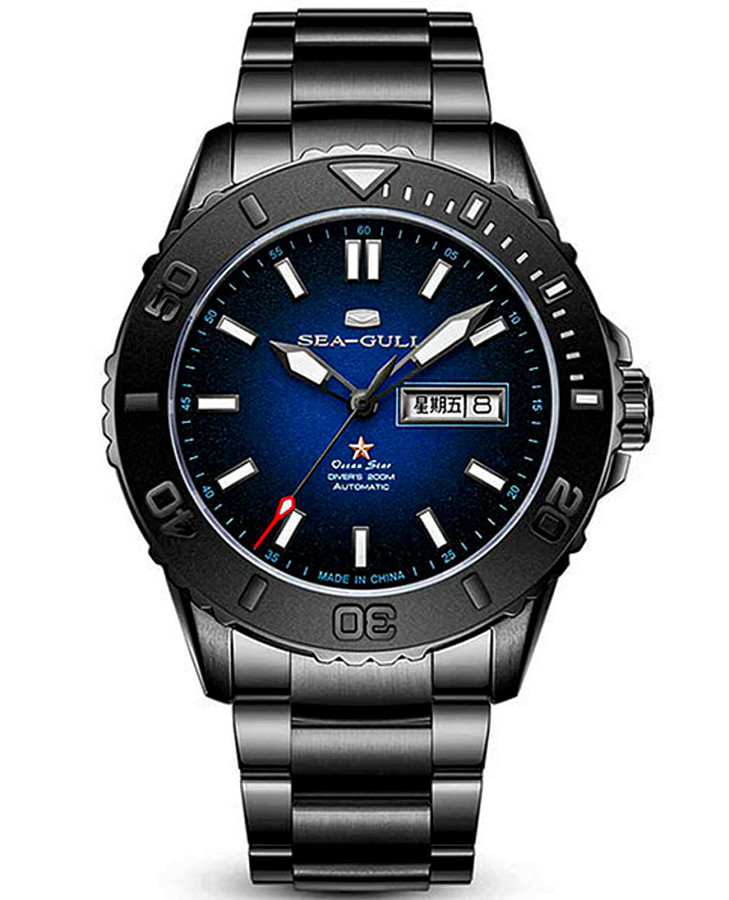 Часы Seagull Ocean Star 816.32.1047H — мужские, синий