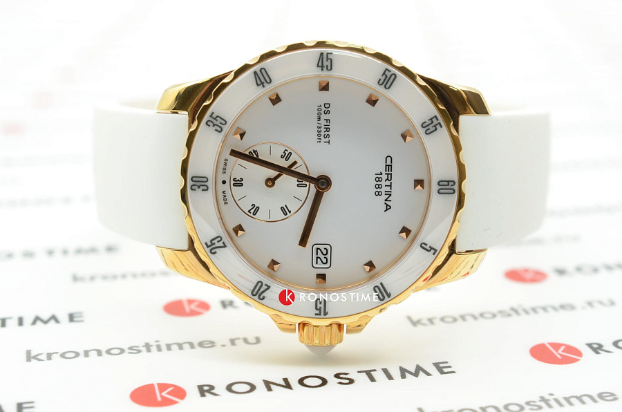 Часы Certina DS First Lady Ceramic C014.235.37.011.00 — каучук, женские