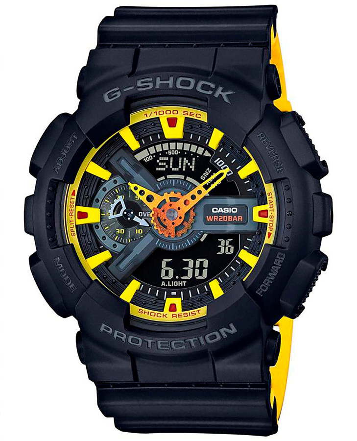 Часы Casio G-Shock GA-110BY-1A — мужские, черный
