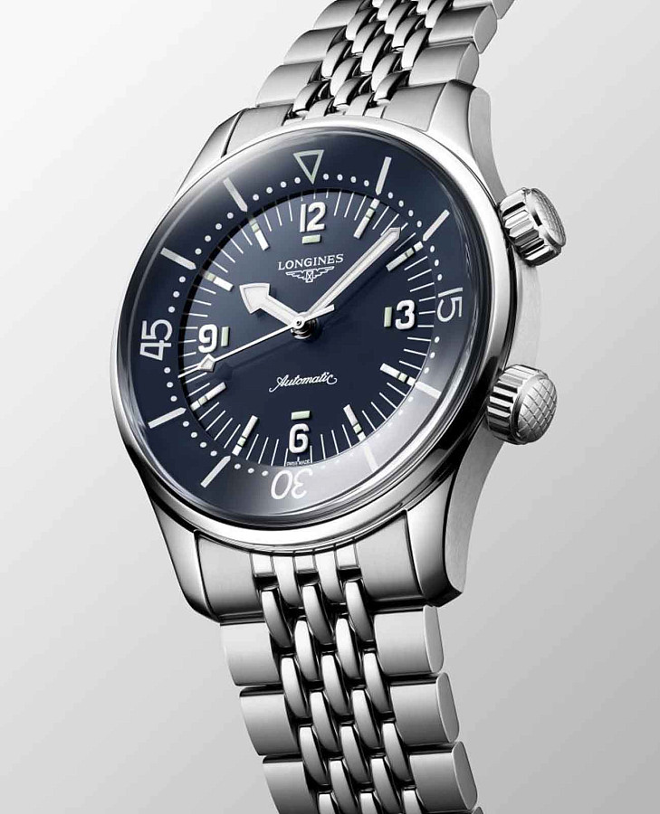 Часы Longines Legend Diver L3.764.4.90.6 — Швейцария, механические