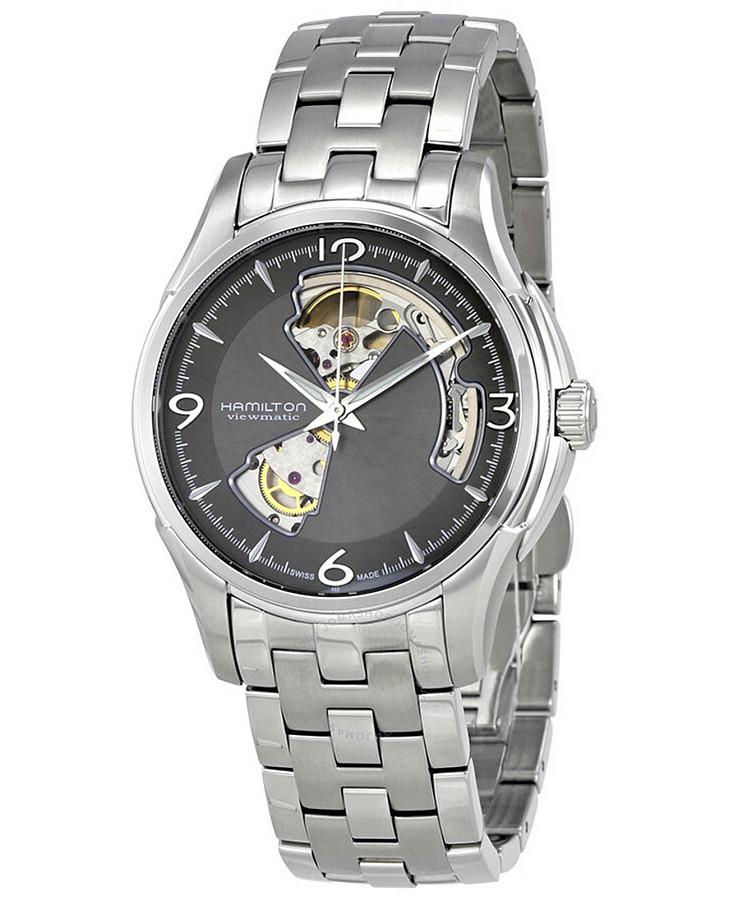 Часы Hamilton Jazzmaster Open Heart Auto H32565185 — механические, сталь металл