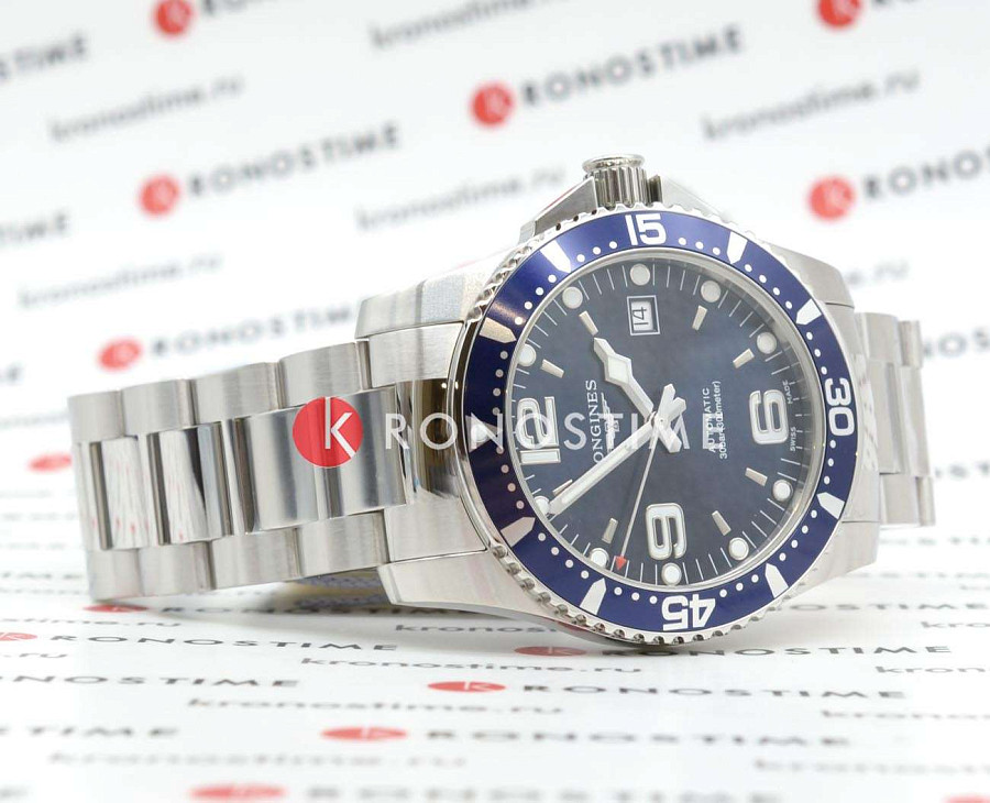 Часы Longines HydroConquest L3.742.4.96.6 — нержавеющая сталь, мужские