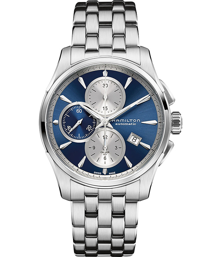Часы Hamilton Jazzmaster Auto Chrono H32596141 — мужские, синий